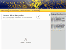 Tablet Screenshot of 247mahjongsolitaire.com